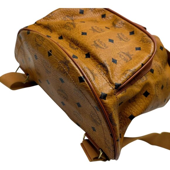 509322BA (X4) MCM Backpack Bag Brown PVC - Picture 4 of 9